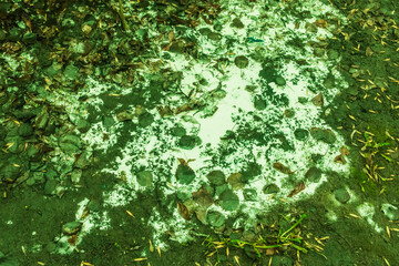 Toxic chemical waste and emissions pollution of the environment, ecology, land and dirty soil or...