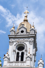 Fototapeta premium Orthodox Christian church towers in the Golden Horn area of Istanbul