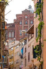 Obraz premium Orthodox Christian church towers in the Golden Horn area of Istanbul