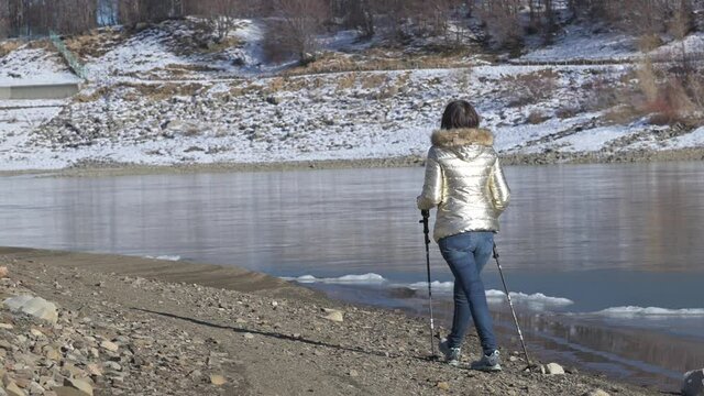 Escursione sulla neve lago del Lagastrello tra Emilia e Toscana