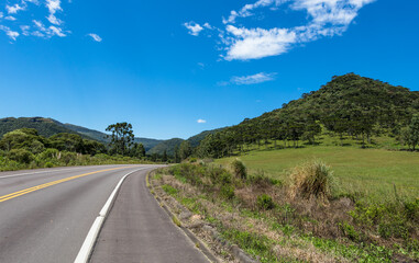 Rural landscape in southern Brazil.