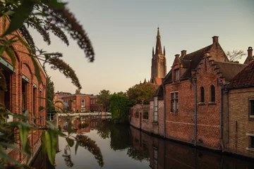 Fotobehang Site Oud Sint-Jan hospital and the Church of Our Lady in Bruges © hungry_herbivore