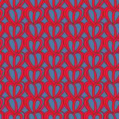 Hearts seamless pattern. Design for Saint Valentine's Day Cards.