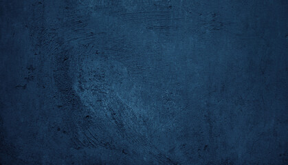 Abstract Grunge Dark Blue Wall Background