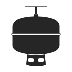 Fire extinguisher vector icon.Black vector icon isolated on white background fire extinguishe.