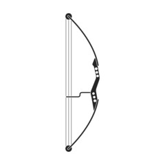 Fototapeta premium Crossbow vector icon.Black vector icon isolated on white background crossbow.