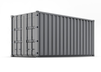 3d rendering mock up  shipping container