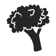 Cauliflower vector icon.Black vector icon isolated on white background cauliflower.