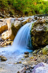 Waterfall in a Goynuk canyon. Antalya province, Turkey