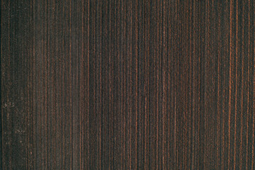 Aerial view of plowed field from drone pov