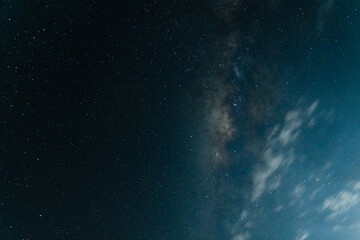 Fototapeta na wymiar Background of the night sky with many stars