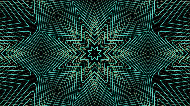 Kaleidoscope effect fractal mandalas