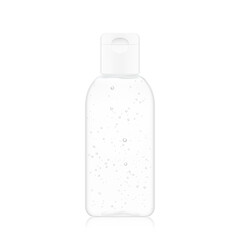 Antibacterial hand sanitizer. Realistic vector illustration isolated on white background. Ready for use in your design. EPS10.