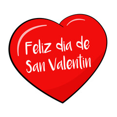 Feliz día de San Valentín. Happy Valentine's Day, vector