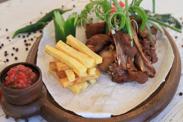 Uzbek (Bukhara) national food - Jiz.