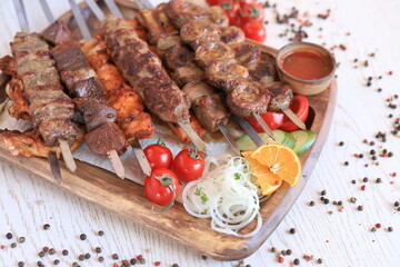 Uzbek kebab, shashlik - barbeque