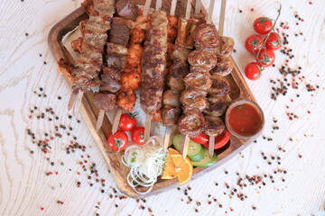 Uzbek kebab, shashlik - barbeque