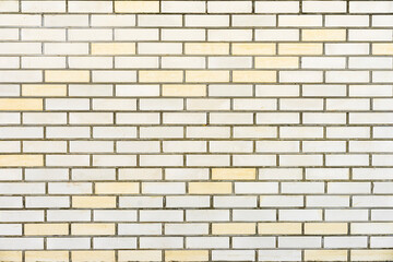 Light brick wall for a background. Horizontal texture