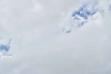 Beatiful blue sky with clouds on a sunny day