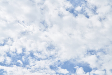 Beatiful blue sky with clouds on a sunny day