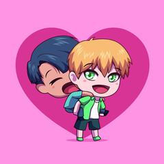 Vector art love Valentines day 