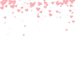 Fototapeta na wymiar Pink heart love confettis. Valentine's day gradien