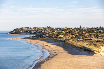 Sunrise over the port noarlunga beach south australia on january 16th 2022