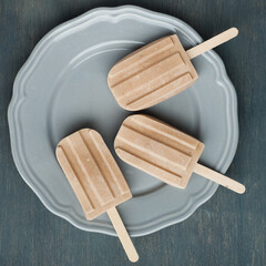 Vegan ice cream on a stick