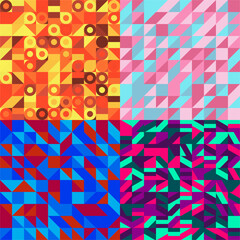 geometric pattern of various colors