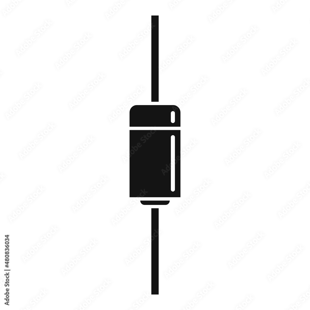 Poster diode indicator icon simple vector. led light
