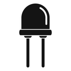 Diode element icon simple vector. Electric power