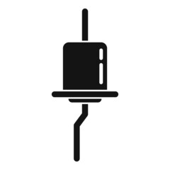 Panel diode icon simple vector. Semiconductor light