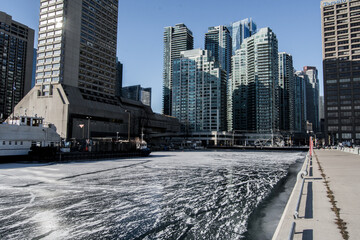 Icy Toronto skyline
