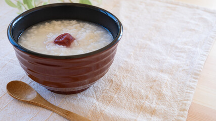 梅干しのお粥 ”Japanese Rice porridge