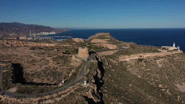 Torreon De Mesa Roldan in Andalusien aus der Luft