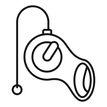 Escape Leash Icon Outline Vector. Walk Pet