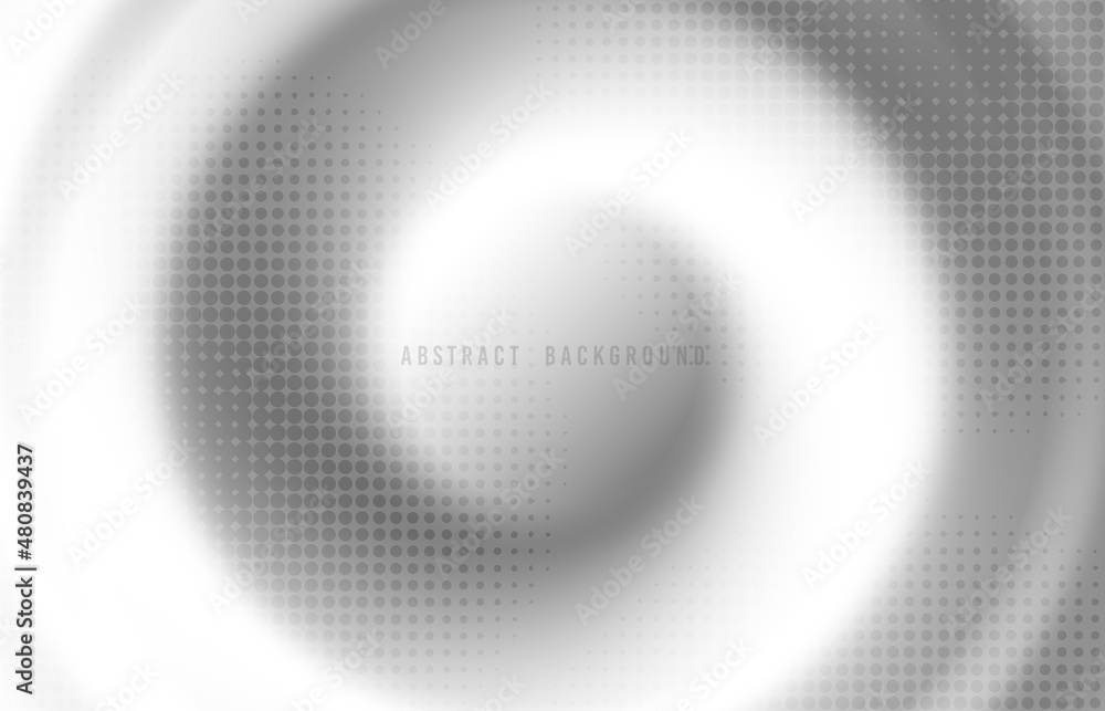 Poster abstract white circle pattern design artwork decorative template. overlapping with halftone style ci