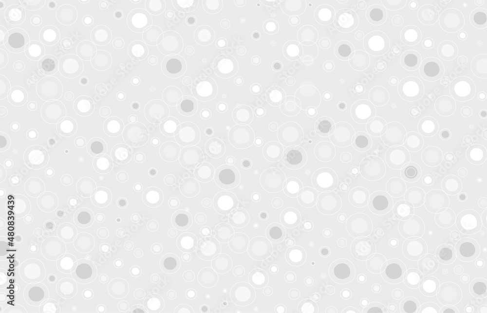 Poster abstract dots doodle pattern design of artwork decorative template. overlapping white simple backgro