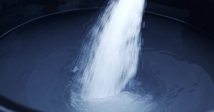Mixing fertilizers for growing vegetables hydroponics. For the growth of without soil vegetables.