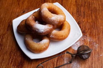 Sugar crumpet donut bun pikelet bakery sweet food yummy desert