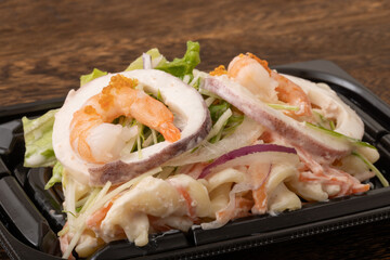 海老といかの明太子サラダ