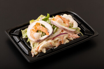 海老といかの明太子サラダ