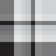 Black and White Ombre Plaid textured Seamless Pattern