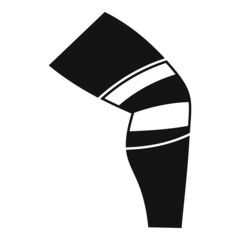 Knee bandage icon simple vector. Injury accident