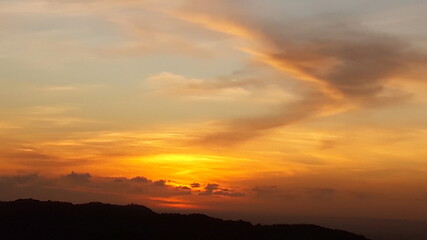 sunset on Gunung Kidul, Yogyakarta
