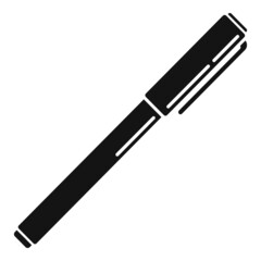 Pen tool icon simple vector. Ink nib