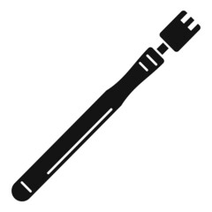 Calligraphy nib icon simple vector. Ink signature