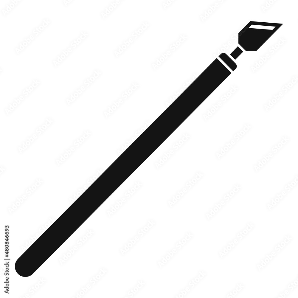 Poster letter nib icon simple vector. ink tool