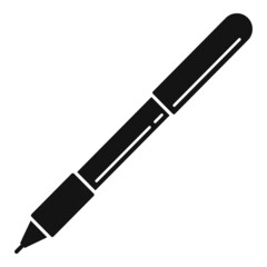 Stroke pencil icon simple vector. Nib tool