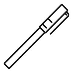 Pen tool icon outline vector. Ink nib